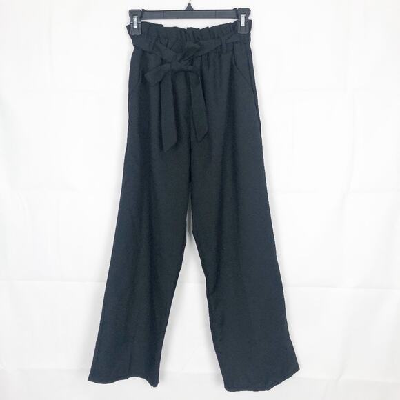 Aphrodite Women's Pants XS Pull On Paper Bag Waist Cropped Office Career Dressy - Picture 1 of 10